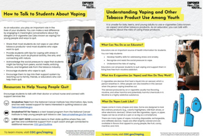 Empower Vape-Free Youth™ Print Bundle: details >>