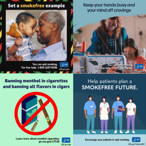 CDC Tobacco Free: Q1 & Q2 2022 English Social Media Images: details >>