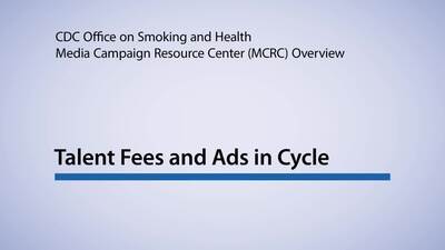 MCRC Overview Series, Video 3: Talent Fees and Ads in Cycle: details >>