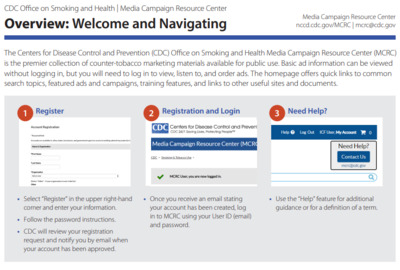 MCRC Overview Series, Tip Sheet I: Navigating the MCRC