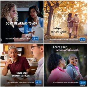 CDC Tobacco Free: Messages for Supporters: details >>