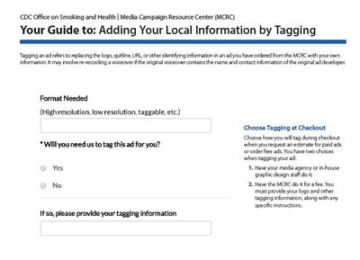 MCRC Overview Series, Tip Sheet 4: Tagging Ads