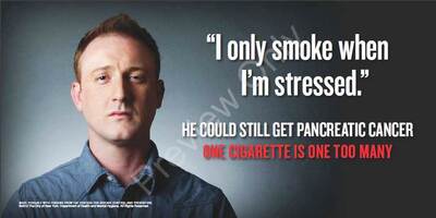 One Cigarette - Pancreatic Cancer - Print