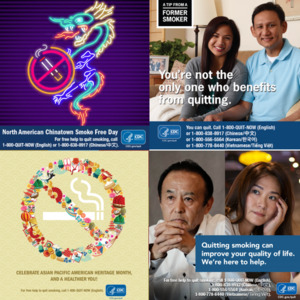 CDC Tobacco Free: Asian Language Quitline Social Media Bundle