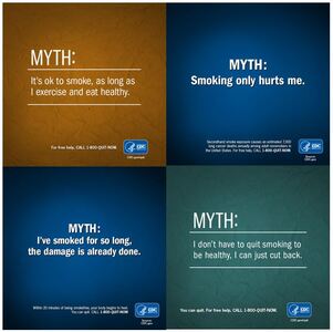CDC Tobacco Free: Myths: details >>