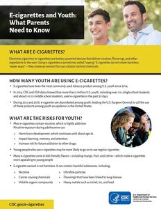 E-cigarettes and Youth: What Parents Need to Know: details >>