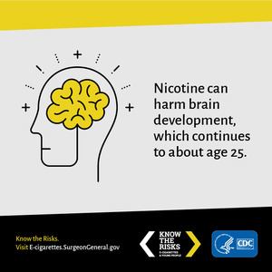 E-Cigarettes, Nicotine, and Brain Development Social Media: details >>