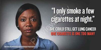 One Cigarette - Lung Cancer - Print: details >>