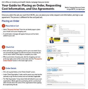 MCRC Overview Series, Tip Sheet 2: Cost Estimates and Placing an Order: details >>