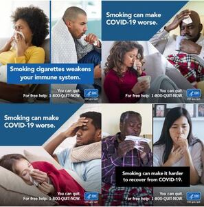 CDC Tobacco Free: Smoking and Lung Illness - COVID-19 Messaging